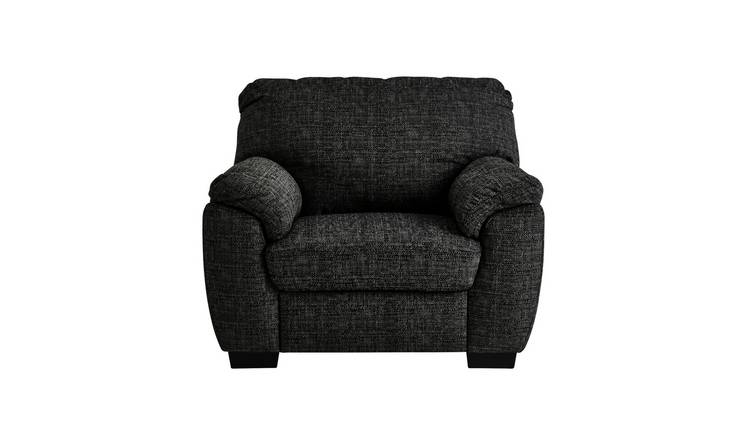 Argos Home Milano Fabric Armchair - Charcoal