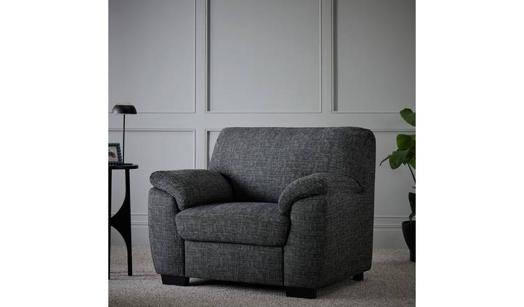 Argos Home Milano Fabric Armchair - Charcoal