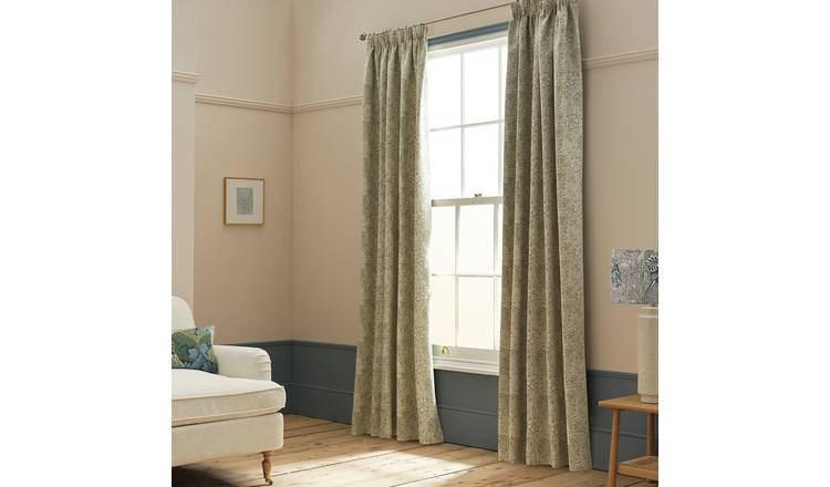 Habitat x Morris & Co. Marigold Floral Curtain - 183x168cm