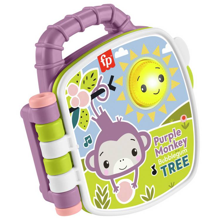 Fisher-Price Purple Monkey Musical Storybook Toy 0