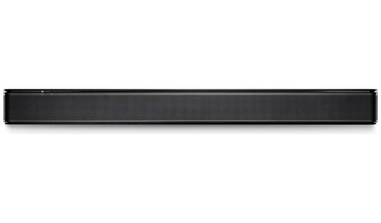 Bose soundbar above store tv