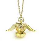 Golden snitch watch online necklace