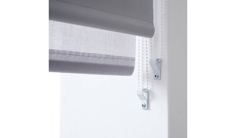 Little Black Book Blackout Double Grey Roller Blind - 150cm