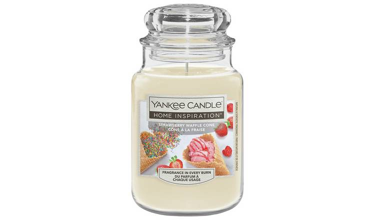 Yankee Home Inspiration Large Candle- Strawberry Waffle Cone