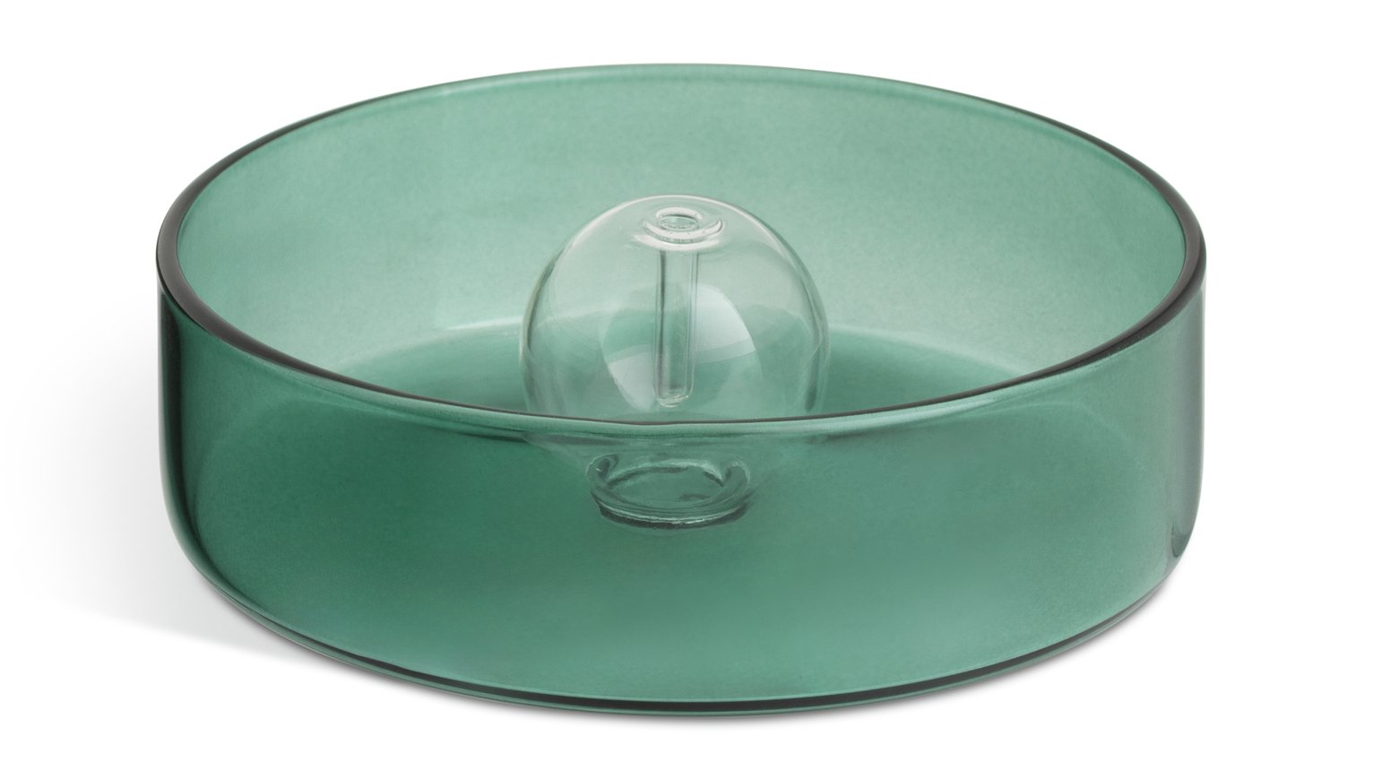 Habitat Glass Incense Holder - Green