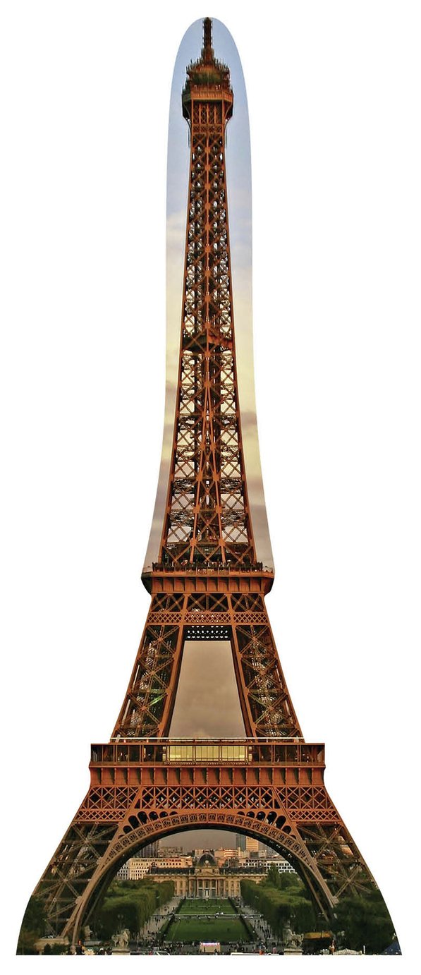 Star Cutouts Eiffel Tower Cardboard Cutout