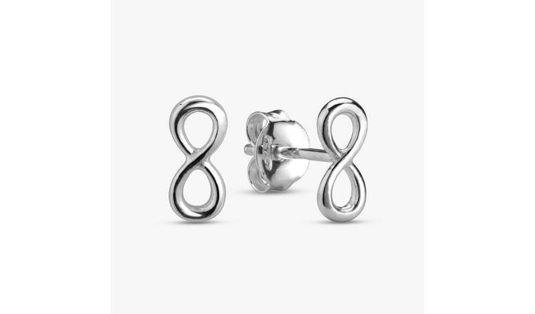 Revere Sterling Silver Infinity Stud Earrings