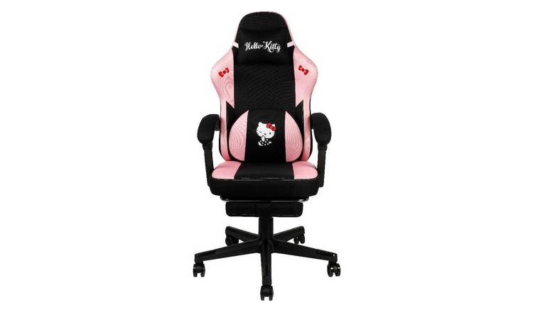 Konix Hello Kitty Premium Gaming Chair - Black & Pink