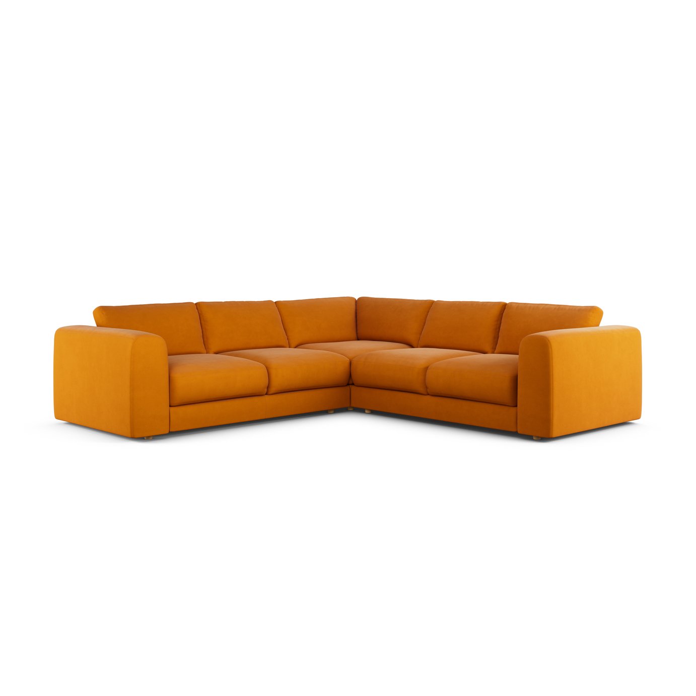 Habitat Ayr Reversible Corner Sofa - Orange