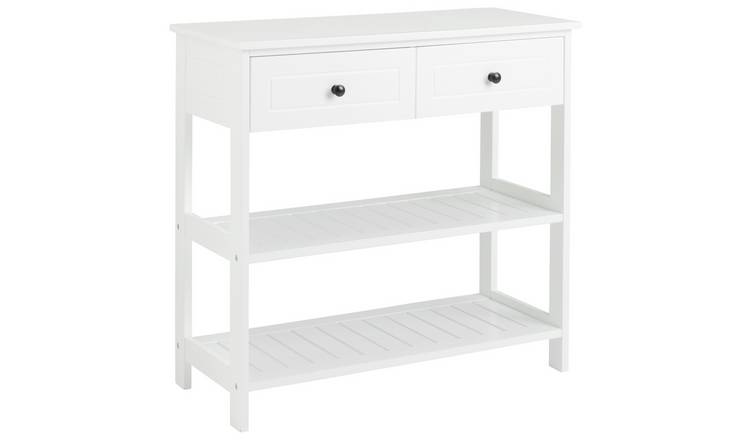 Argos Home 2 Drawer Console Table - White