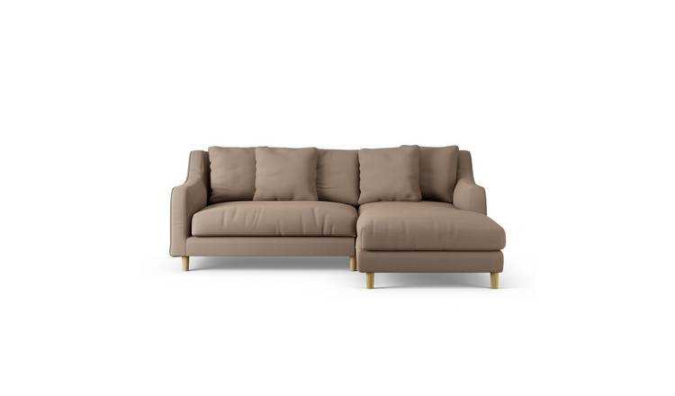 Habitat Swift Right Hand Corner Sofa - Biscuit - Ash Leg