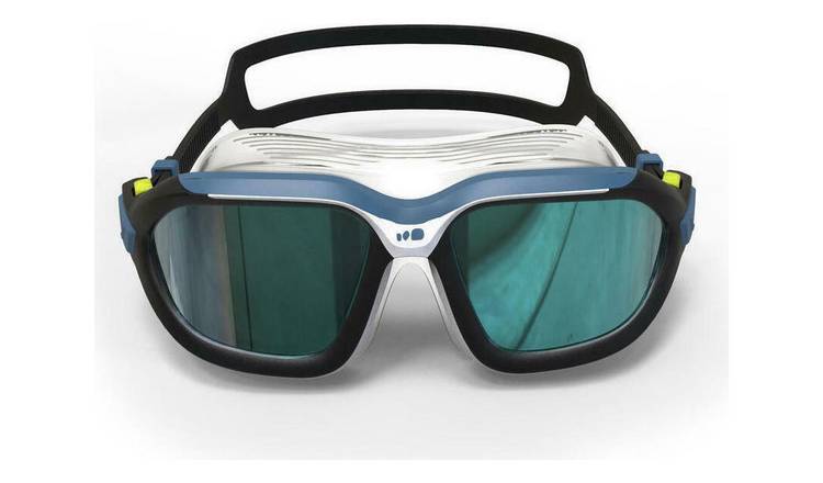 Decathlon Swimming Mask with Mirrored Lenses Active L Black