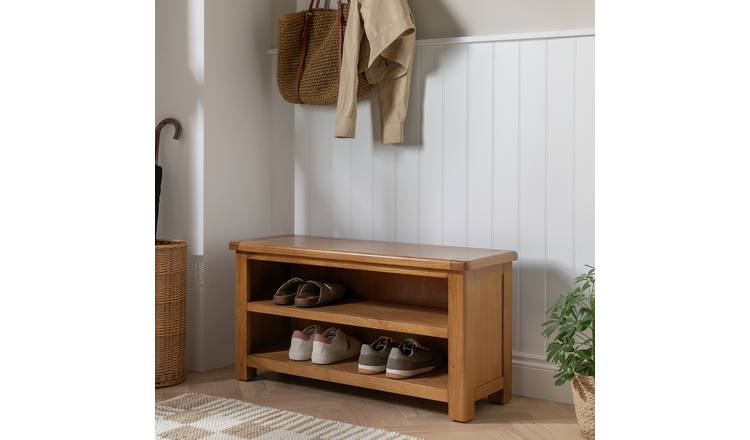 Argos Home Kent Shoe Bench - Natural