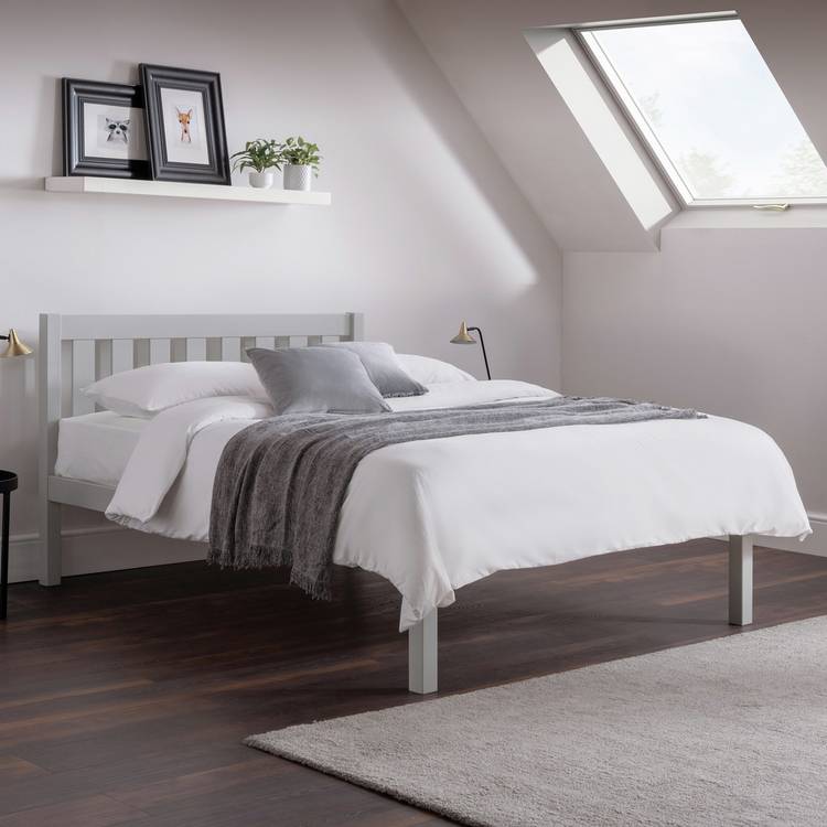Julian Bowen Luna Double Wooden Bed Frame - Grey 0