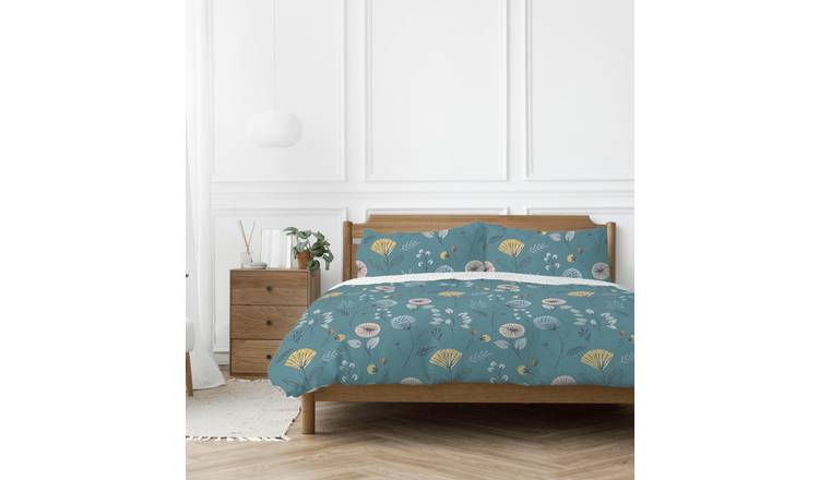 Copenhagen Home Olia Reversible Duvet Set - King - Teal