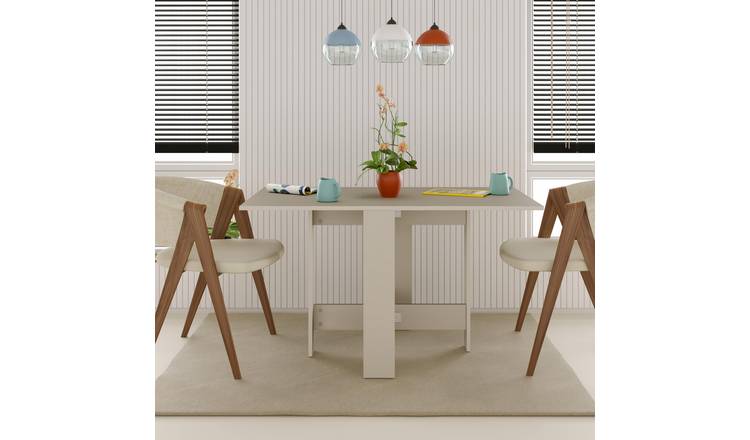 Decortie Artemio Particleboard Folding Dining Table 4 Seater - Sand