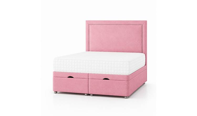 Comfy Deluxe Hannah Coniston 3ft Single  End Lift Ottoman Bed Set - Pink