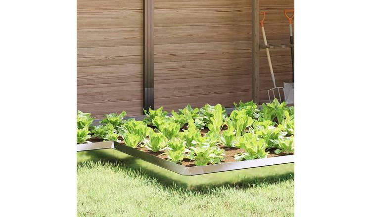 Walplus Stainless Steel Snail Fence - Silver - 13.5 x 13.5 x 25 cm