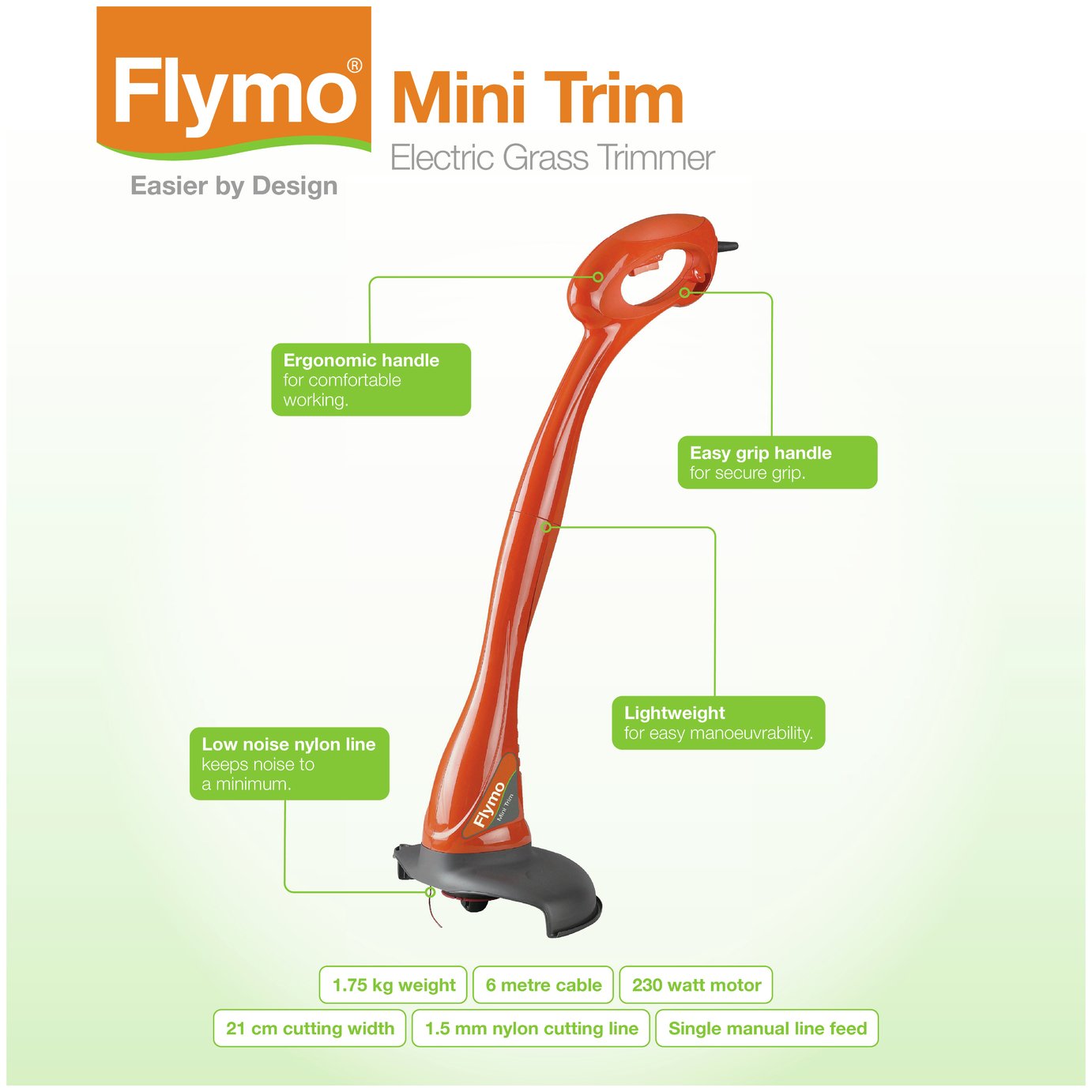 Flymo Mini Trim 21cm Corded Grass Trimmer Review