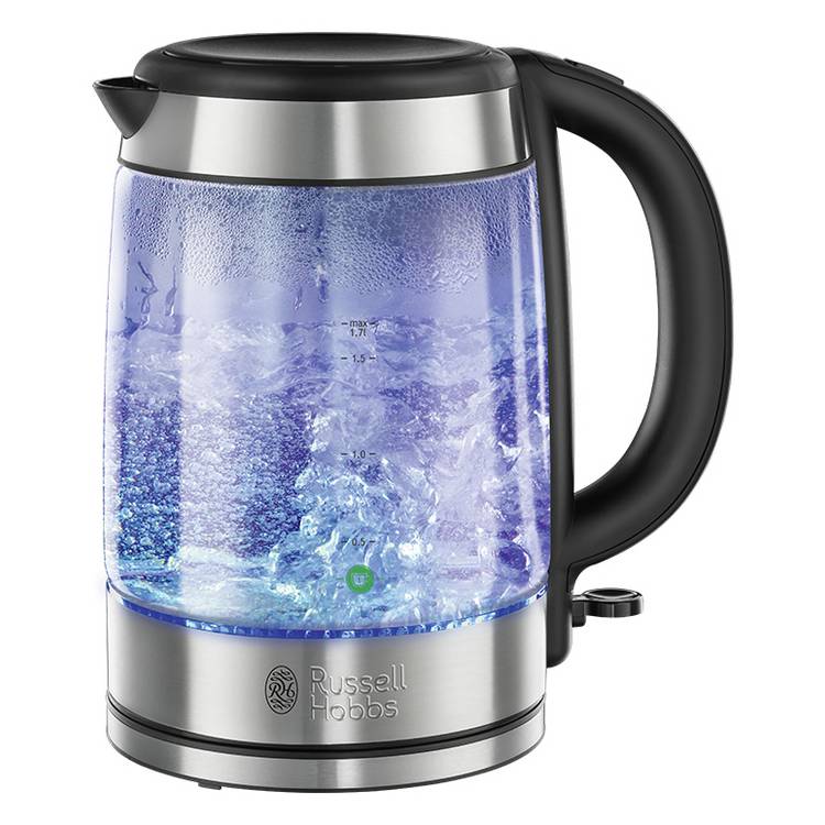 Russell Hobbs Illuminating Black Glass Kettle 21600-10 0