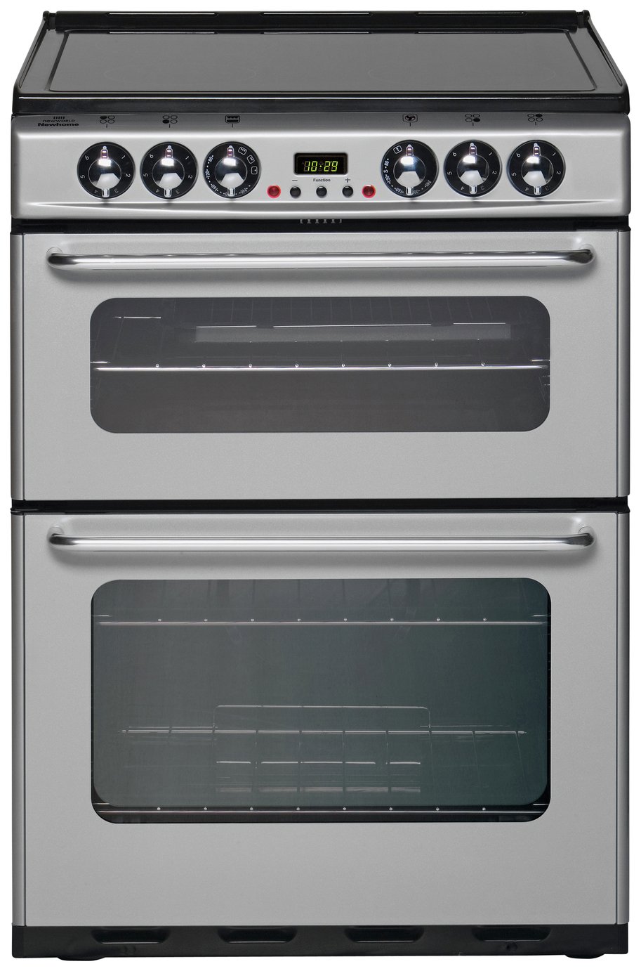 New World EC600DOm Double Electric Cooker - Silver