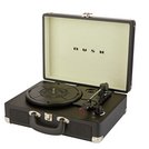bush classic retro turntable vinyl record player black