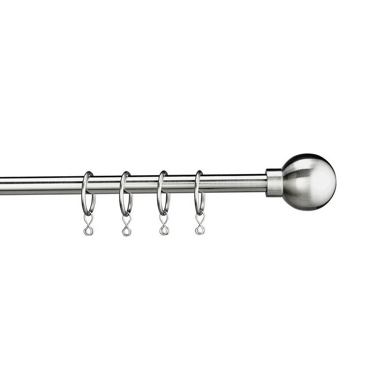 Argos Home Steel Extendable Curtain Pole - 120cm - 210cm 0