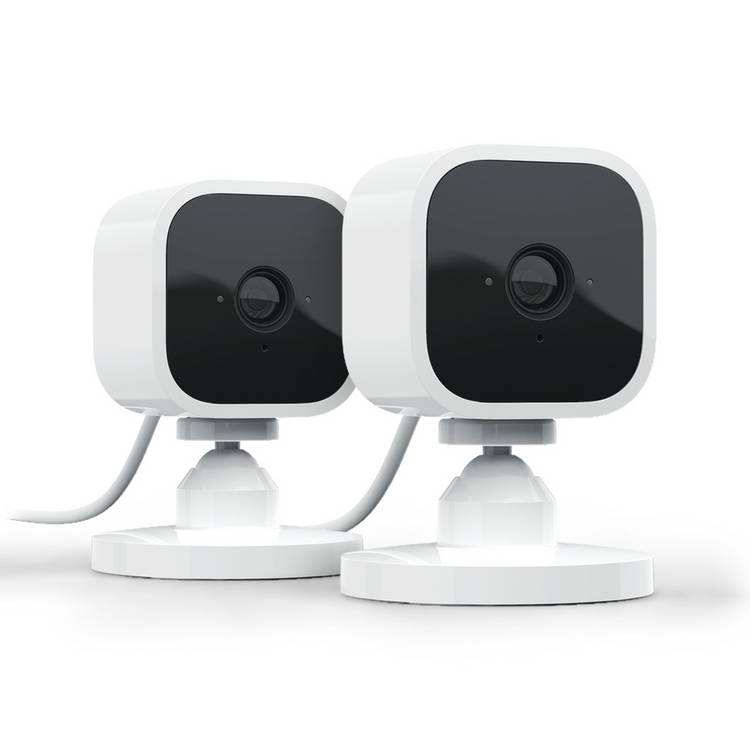 Blink Mini Indoor Plug-In CCTV Security Camera White -2 Pack 0