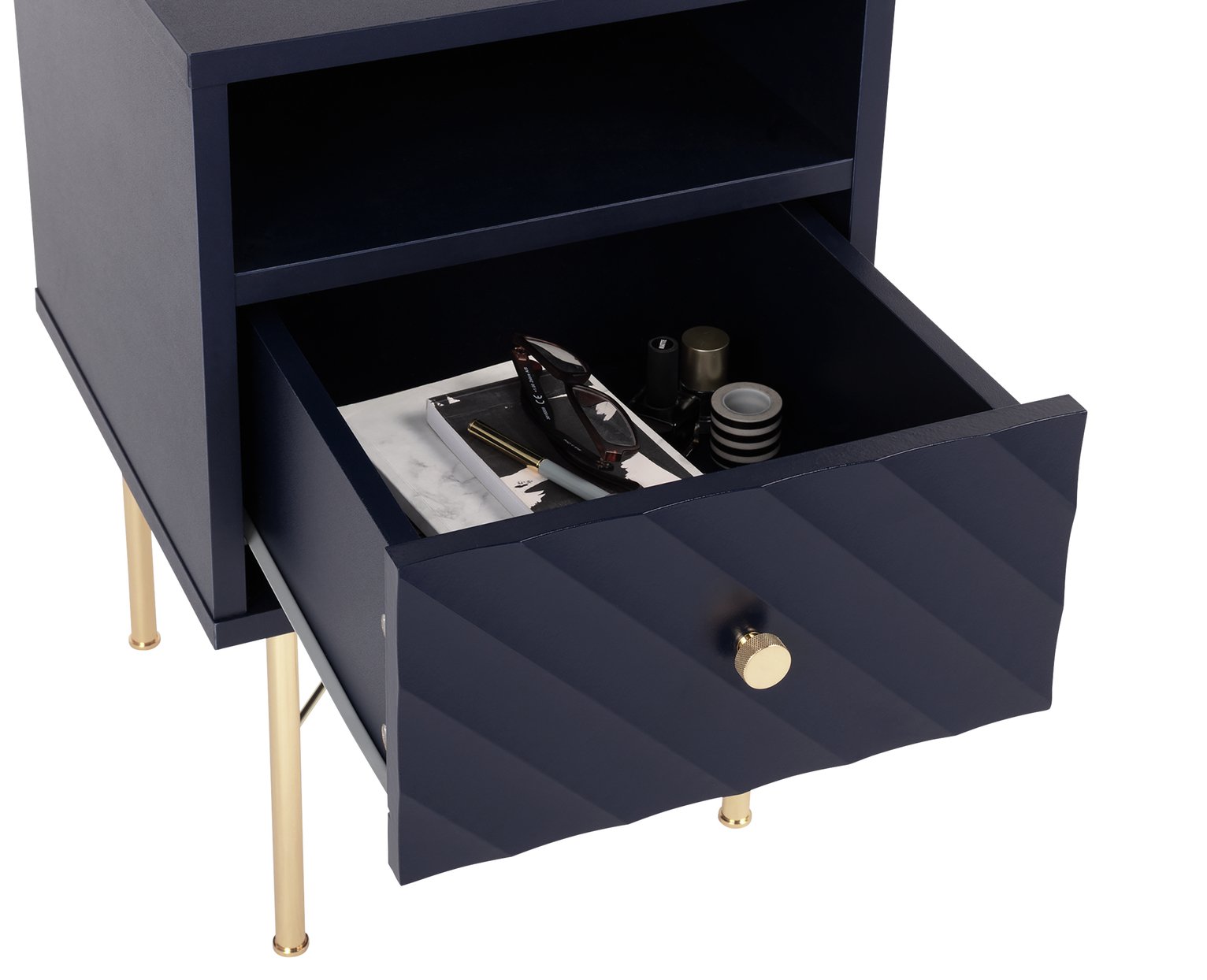 Dutch Glam 1 Drawer Bedside Table Reviews Updated May 2024