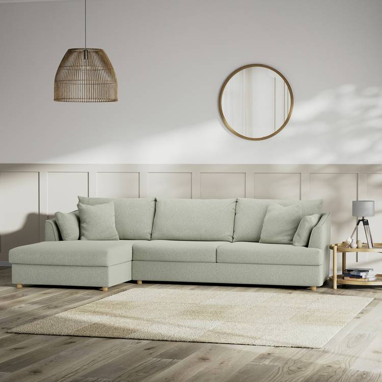 Habitat Holmfirth Left Hand Corner Sofa - Sage Green 0