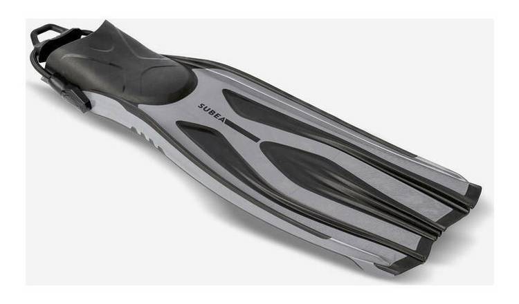 Decathlon Adjustable Diving Fins OH 500 Grey UK 6.5-8.5