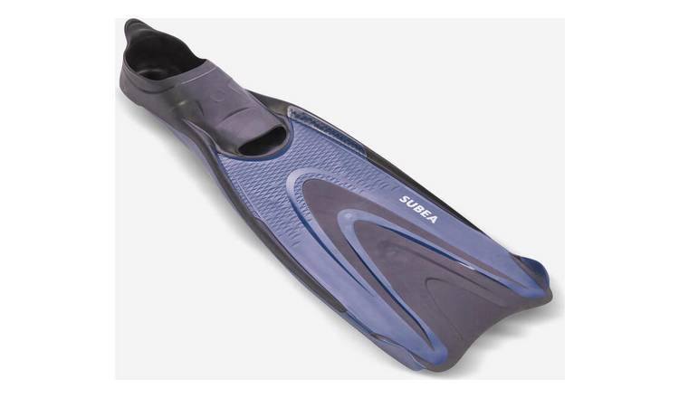 Decathlon Diving Fins 500 soft black blue UK 3-4