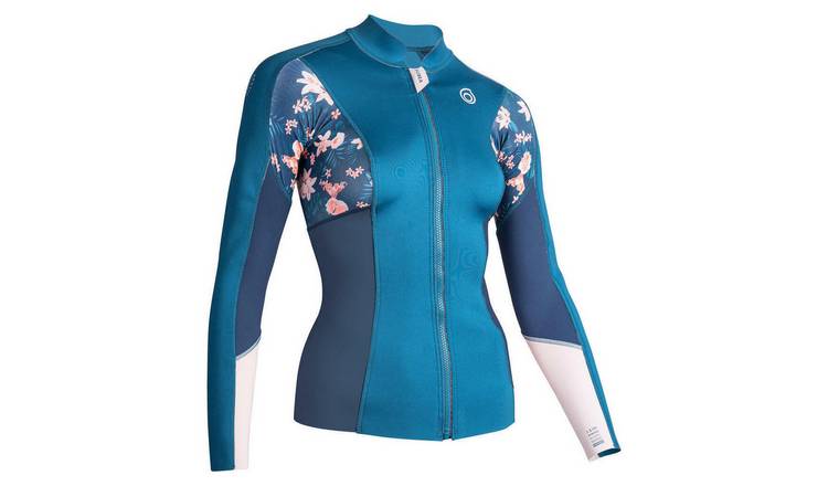 Decathlon Women's Long-Sleeved 1.5 mm Neoprene Top blue S