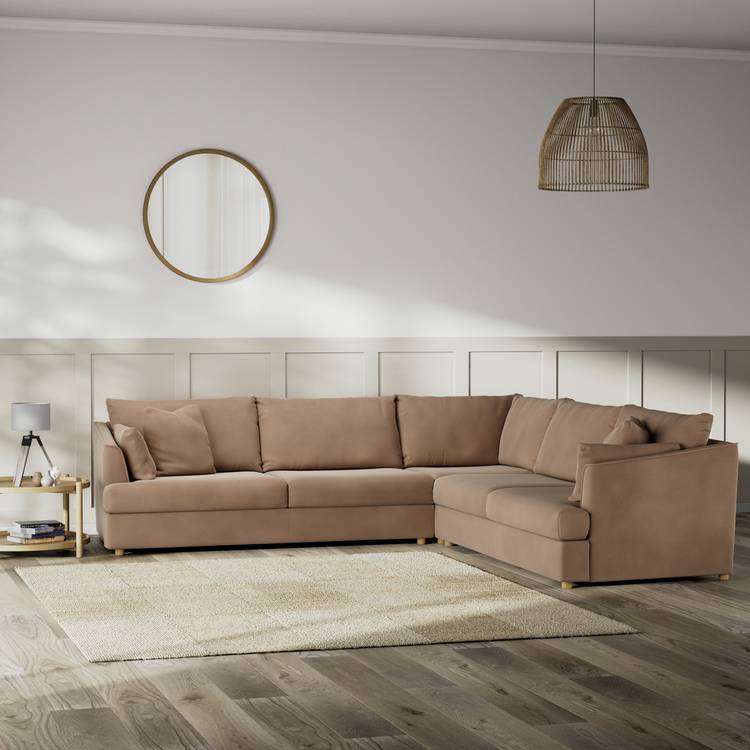 Habitat Holmfirth Reversible Corner Sofa - Latte 0