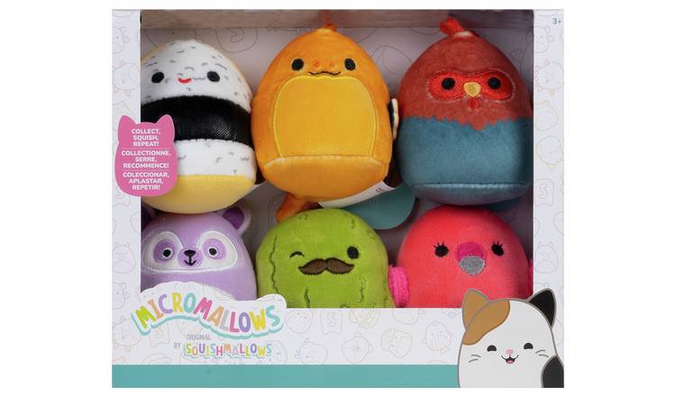 Micromallows Squishmallows Plush-Pack of 6