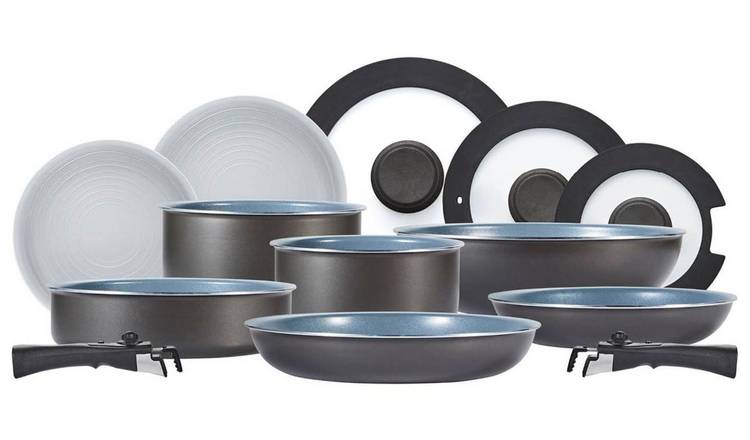 Tower Freedom 13 Piece Aluminium Pan Set - Grey