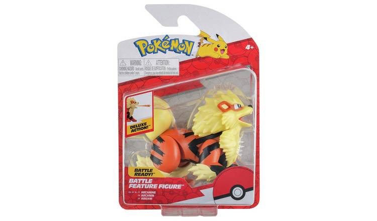 Pokemon Arcanine 4.5 Inch Battle Feature Figure