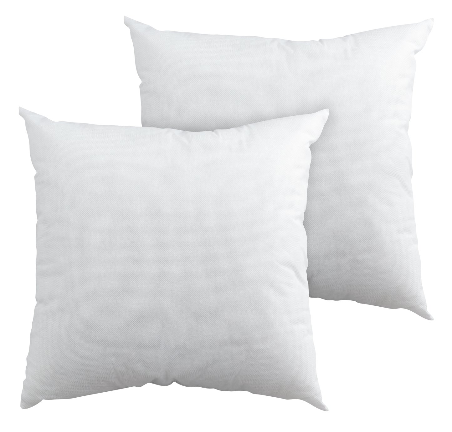 Argos Home Plain Cushion Pads - 2 Pack - White - 50x50cm