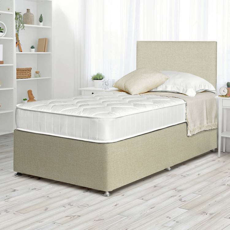Argos Home Elmdon Single Side Slide Divan Bed - Natural 0