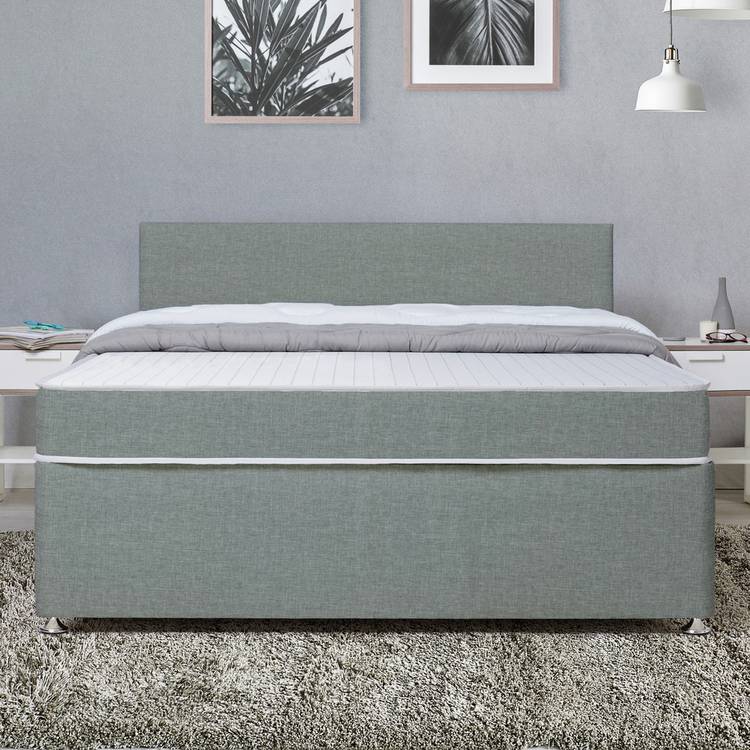 Argos Home Devon Double 2 Drawer Divan Bed - Grey 0