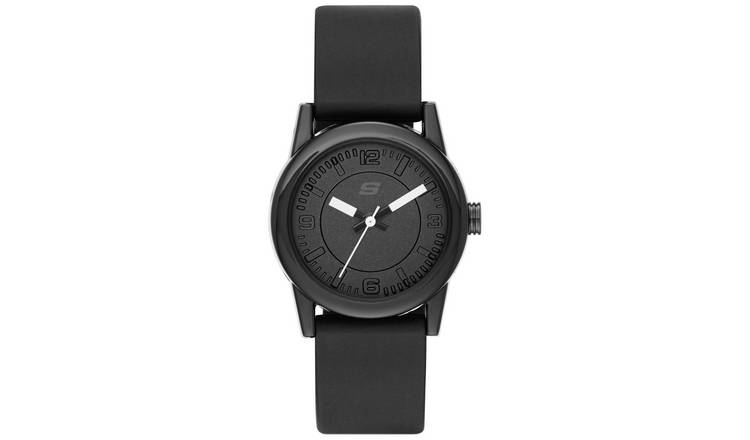 Skechers Rosecrans Black Silicone Strap Watch