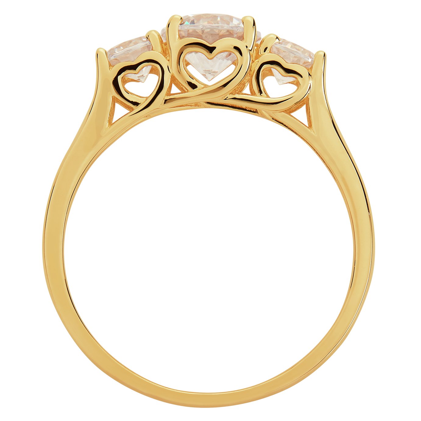 Revere 9ct Gold Round Cubic Zirconia Ring Review