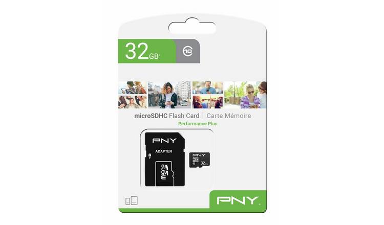 Buy Pny Performance Plus Microsd Memory Card 32gb Microsd Memory Cards Argos