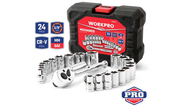 WORKPRO 25 Piece Socket Set