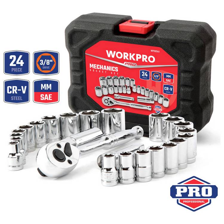 WORKPRO 25 Piece Socket Set 0