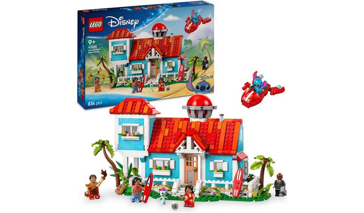 LEGO Disney Lilo and Stitch Beach House Building Toy 43268