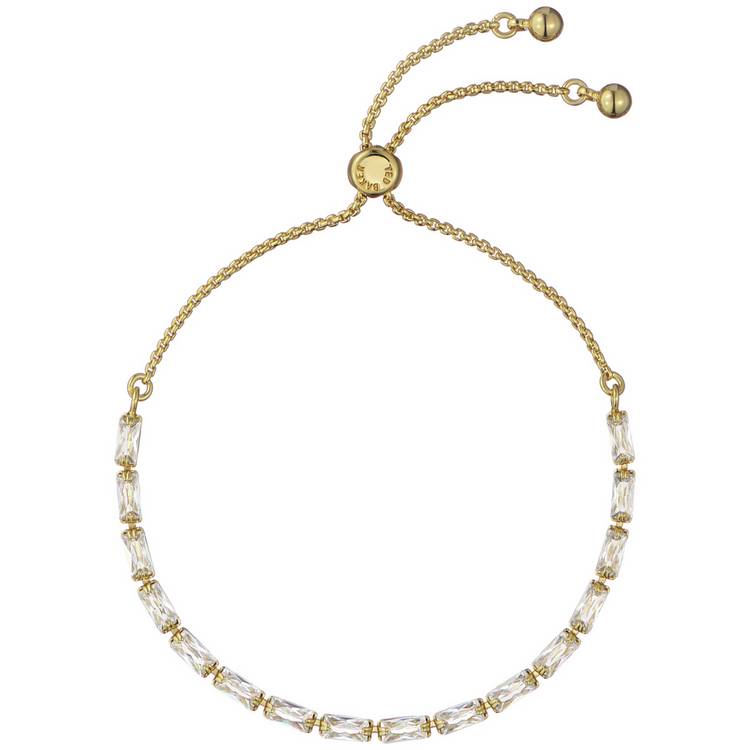 Ted Baker Gold Plating Crytal Baguette Adjustable Bracelet 0