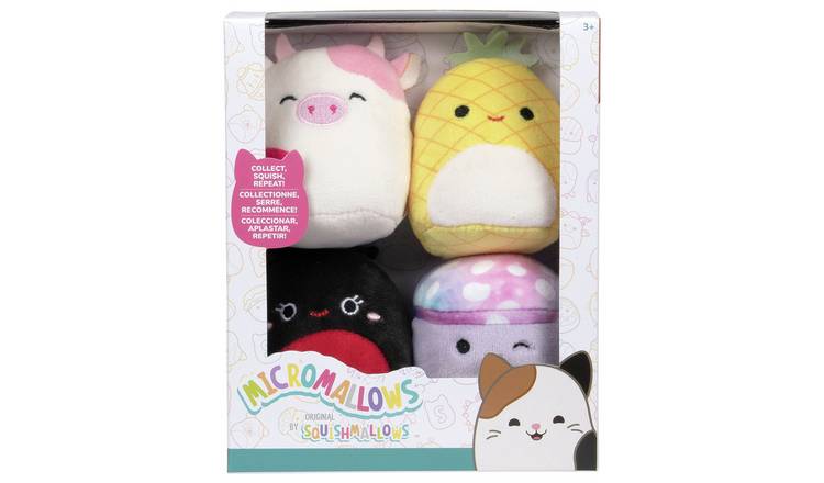 Squishmallow Micro Plush-Pack of 4