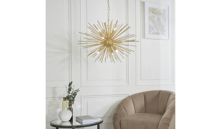 Shore Light Peniche Metal 9 Light Pendant Light - Gold