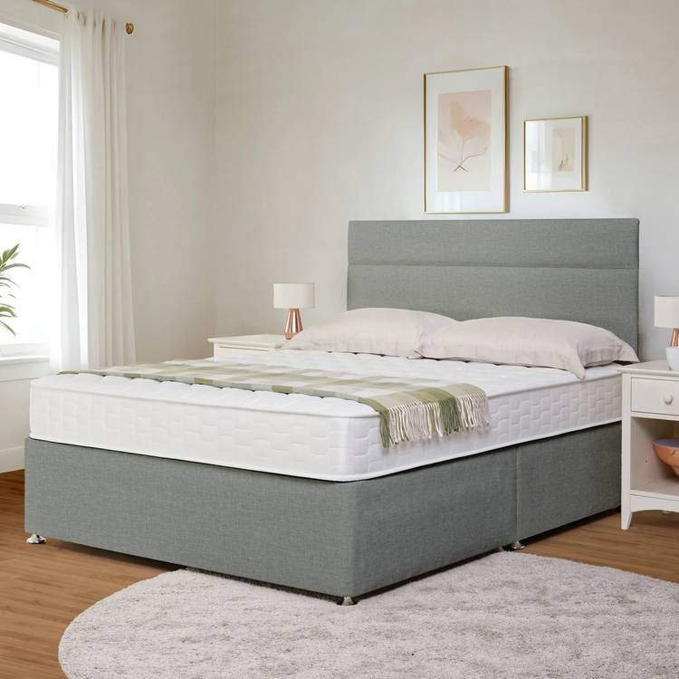 Argos Home Elmdon Deep Ortho Double Divan Bed - Grey 0